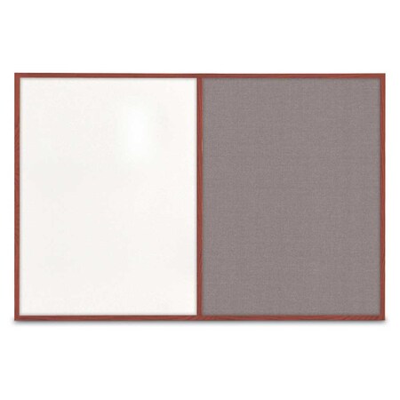 United Visual Products Slim Style Indoor Enclosed Corkboard, 42 UVRDS42SBH-WHITE-SURF